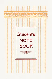 Student's Note Book 1917