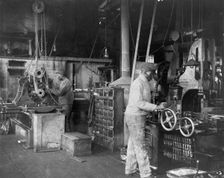 Student shipbuilders at Newport News, Virginia, 1899 or 1900. Creator: Frances Benjamin Johnston