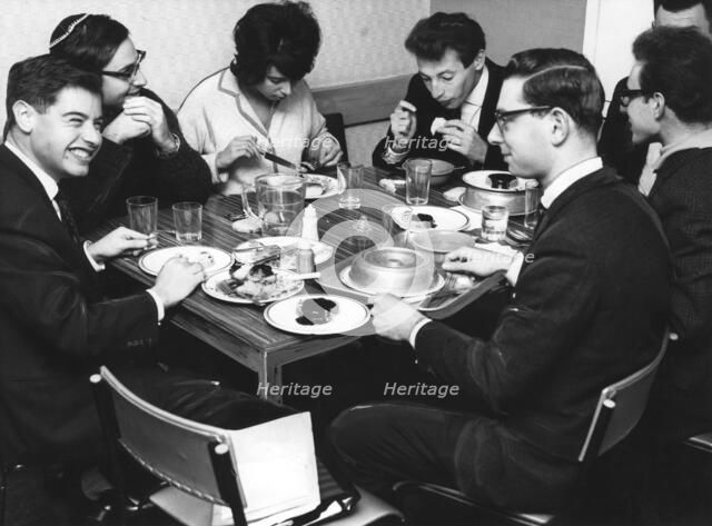 Students at lunch, Hillel House school, London, 15 October 1964. Artist: Unknown