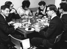 Students at lunch, Hillel House school, London, 15 October 1964. Creator: Unknown