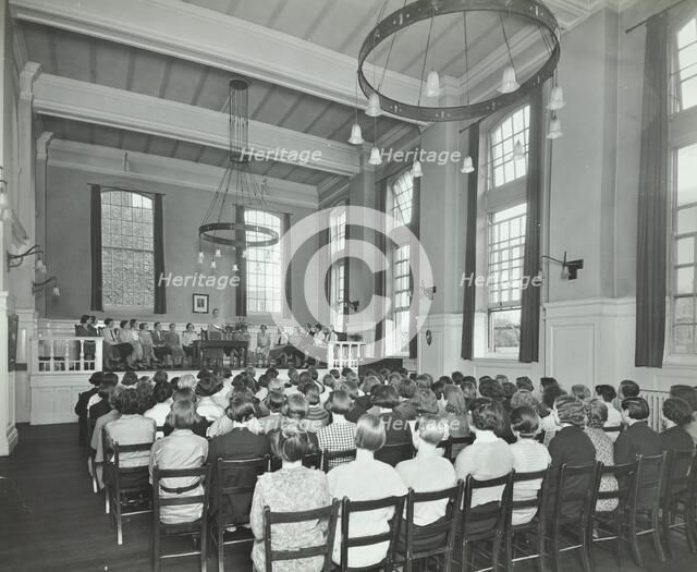 Students attending a conference, Furzedown Training College, London, 1935. Artist: Unknown.