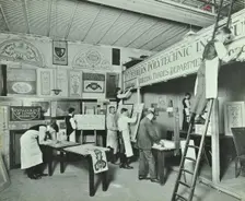 Students from trade classes, Northern Polytechnic, London, 1911