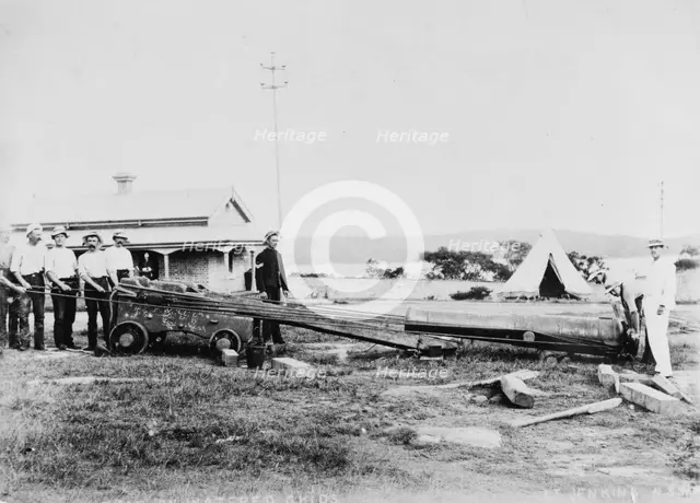 Students on the Long Course at the NSW School of Gunnery Middle Head,1892. Creator: Unknown.