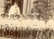 Students of Koturkul'sk School, 1909. Creator: Nikolai Georgievich Katanaev