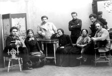 Students, members of a revolutionary cell in St Petersburg, Russia, 1908. Artist: Anon