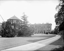 Students playing tennis on the lawn, Radley College, Radley, Oxfordshire, c1860-c1922. Artist: Henry Taunt