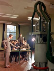 Students training at the Park Gate Iron & Steel Co, Rotherham, South Yorkshire, 1964. Creator: Michael Walters