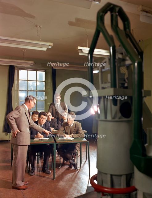 Students training at the Park Gate Iron & Steel Co, Rotherham, South Yorkshire, 1964. Creator: Michael Walters.