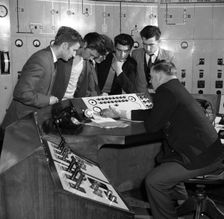 Students visiting Mexborough Power Station, South Yorkshire, 1960. Creator: Michael Walters