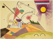 Studie für "Bewegte Ruhe" (Study for "Moving Calm"), 1923. Creator: Kandinsky, Wassily Vasilyevich (1866-1944)