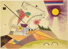 Studie für "Bewegte Ruhe" (Study for "Moving Calm"), 1923. Creator: Kandinsky, Wassily Vasilyevich (1866-1944)