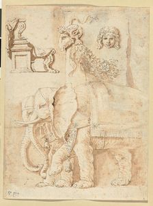 Studies after Andrea Mantegna, Giulio Romano, and the Antique, 1635/40. Creator: Nicolas Poussin