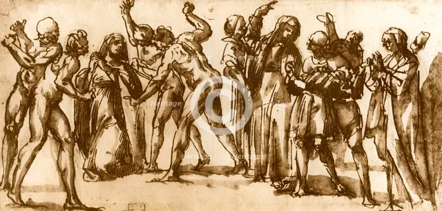Studies by Luca Signorelli, 1913Artist: Luca Signorelli
