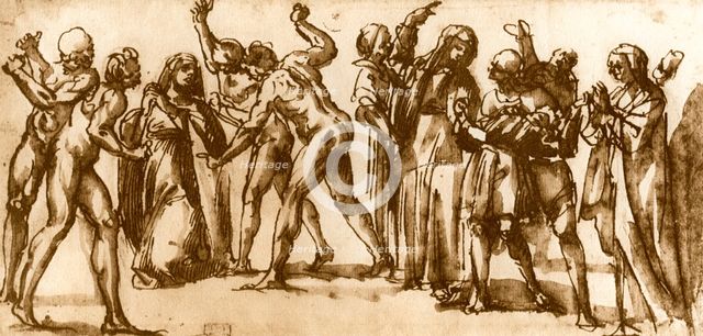 Studies by Luca Signorelli, 1913Artist: Luca Signorelli