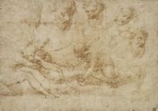 Studies for a Deposition, early 16th century. Artist: Raphael