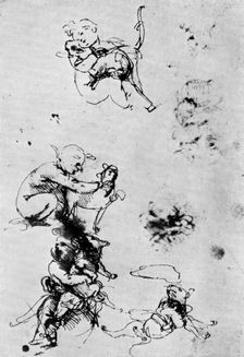 Studies for a Madonna Del Gatto 15th century (1930).Artist: Leonardo da Vinci