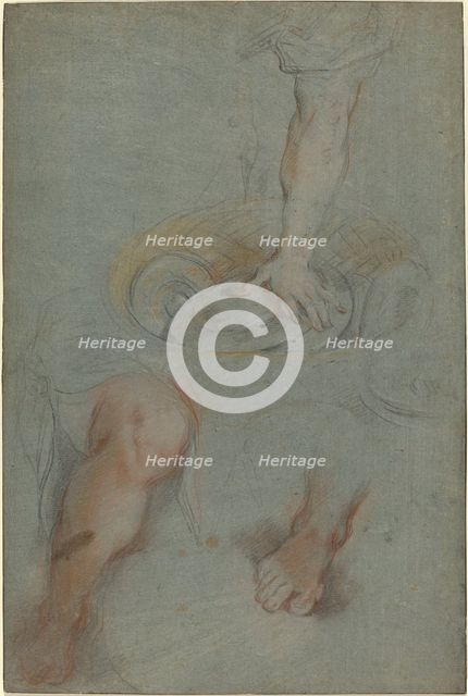 Studies for a Servant in "The Last Supper", c. 1590/1599. Creator: Federico Barocci.