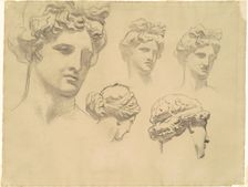 Studies for "Apollo and the Muses", c. 1921. Creator: John Singer Sargent