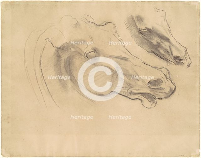 Studies for "Apollo in His Chariot with the Hours", 1922-1925. Creator: John Singer Sargent.
