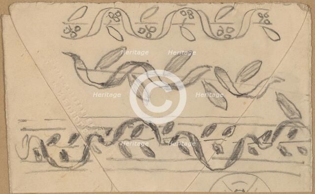 Studies for Border Designs, 1890/1897. Creator: Charles Sprague Pearce.