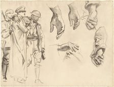 Studies for "Gassed", 1918-1919. Creator: John Singer Sargent