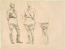 Studies for "General Officers of World War I", 1920-1922. Creator: John Singer Sargent
