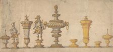 Studies for Decorative Arts Objects, 17th century. Creator: Anon