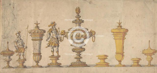 Studies for Decorative Arts Objects, 17th century. Creator: Anon.
