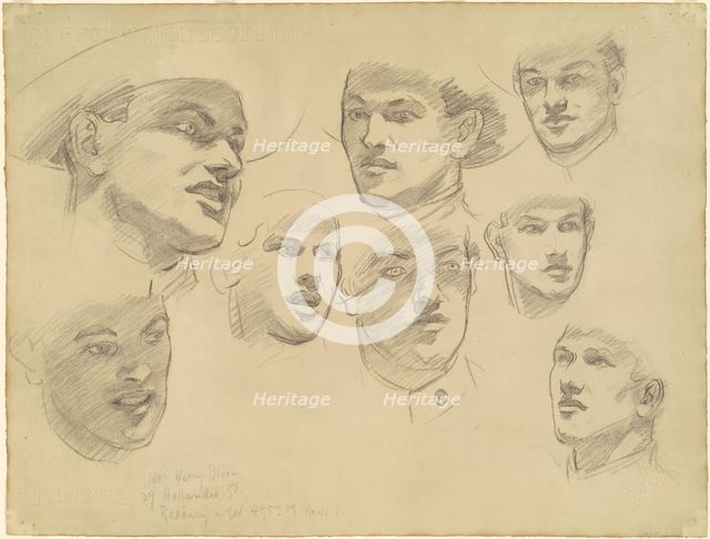 Studies for "Entering the War", 1920-1922. Creator: John Singer Sargent.