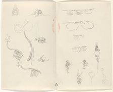 Studies for Jewelry Designs [verso], late 19th century. Creator: Beatrix Godwin Whistler