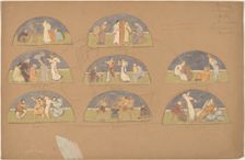 Studies for Lunettes, 1890/1897. Creator: Charles Sprague Pearce