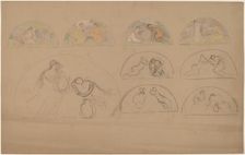 Studies for Lunettes, 1890/1897. Creator: Charles Sprague Pearce