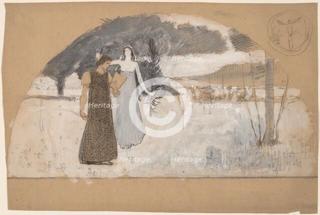 Studies for Lunettes, 1890/1897. Creator: Charles Sprague Pearce.