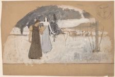 Studies for Lunettes, 1890/1897. Creator: Charles Sprague Pearce