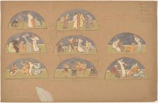 Studies for Lunettes, 1890/1897. Creator: Charles Sprague Pearce