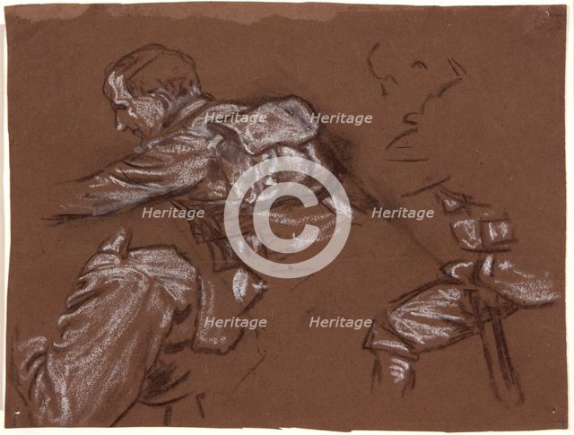 Studies for 'Mametz Wood', c1916. Creator: Christopher Williams.