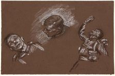 Studies for Mametz Wood c1916. Creator: Christopher Williams