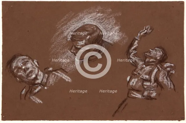 Studies for 'Mametz Wood', c1916. Creator: Christopher Williams.