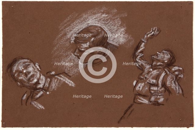 Studies for 'Mametz Wood', c1916. Creator: Christopher Williams.