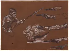 Studies for Mametz Wood c1916. Creator: Christopher Williams