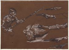 Studies for Mametz Wood c1916. Creator: Christopher Williams