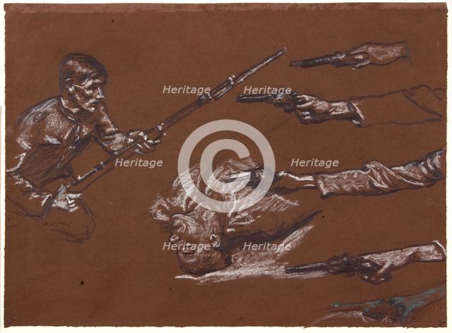 Studies for 'Mametz Wood', c1916. Creator: Christopher Williams.