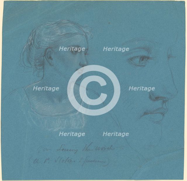 Studies for "Sowing the Word", c. 1868. Creator: Daniel Huntington.