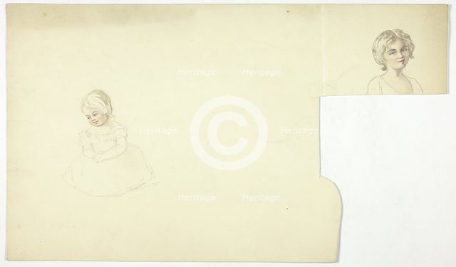 Studies for Portraits of Two Young Girls, n.d. Creator: Elizabeth Murray.