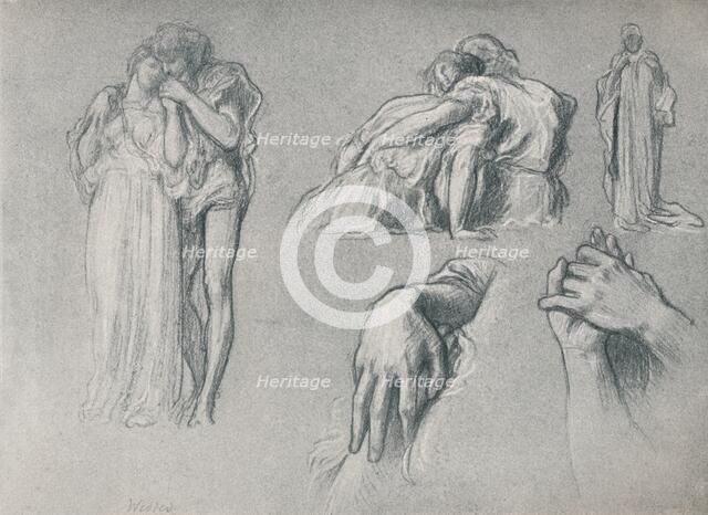 'Studies for Wedded', 1882, (1897). Artist: Frederic Leighton.