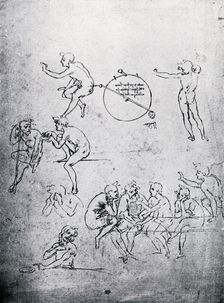 Studies for The Adoration of the Magi and The Last Supper 15th century (1930).Artist: Leonardo da Vinci