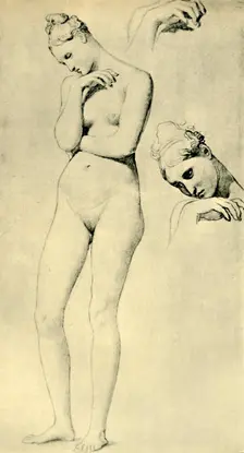Studies for the figure of Stratonice, c1834-1840, (1943). Creator: Jean-Auguste-Dominique Ingres