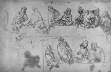 Studies for the Last Supper c1480 (1945). Artist: Leonardo da Vinci