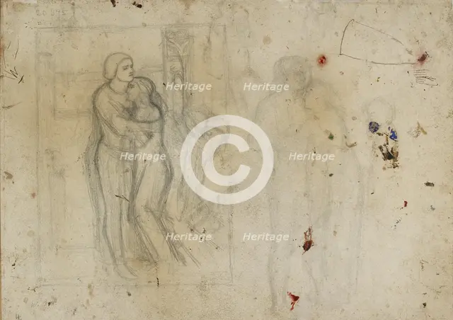 Studies for 'The Light of the World', 1851-1853. Artist: William Holman Hunt.