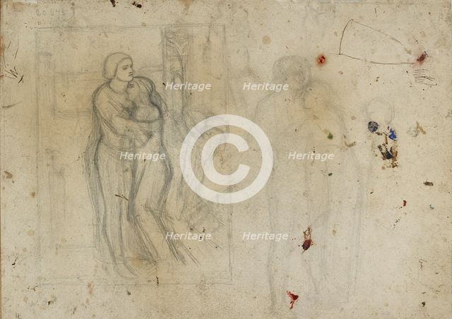 Studies for 'The Light of the World', 1851-1853. Artist: William Holman Hunt.